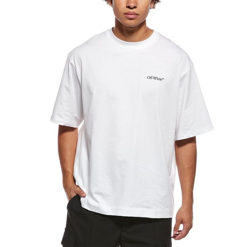 Off-White™ Mens  Skate Fit Tape Arrow T-Shirt, White